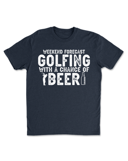 Golfing With A Chance of Beer Graphic Shirt